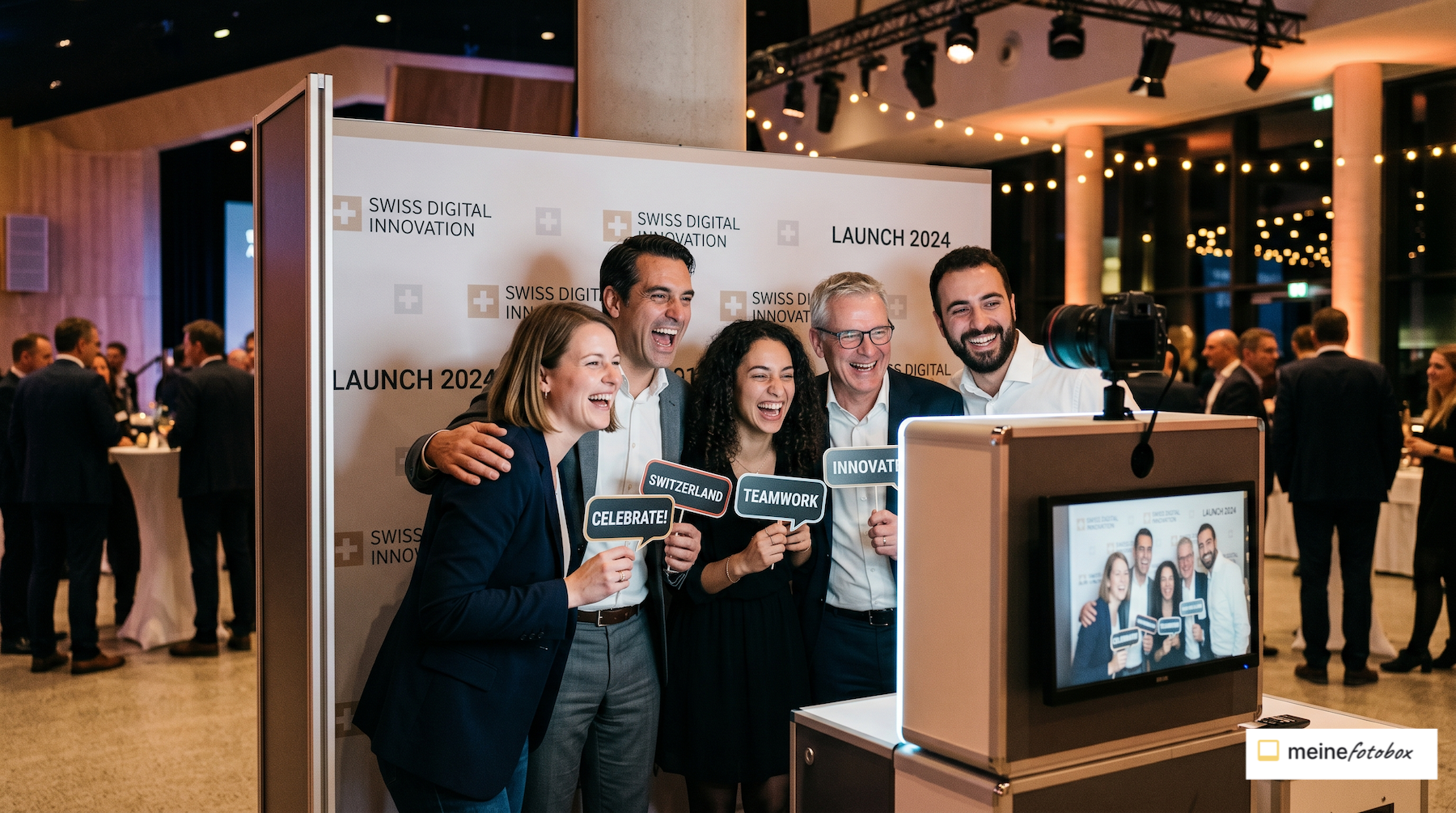 Fotobox für den Firmenevent: Branding, Networking und Marketing-Fotos