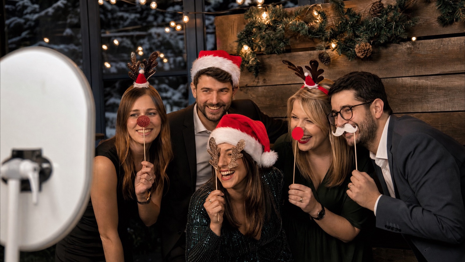 Fotobox für die Weihnachtsfeier: Warum kluge Firmen jetzt schon buchen